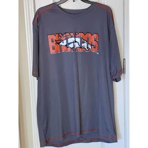 NFL Team Apparel Men’s TX3 Cool Activewear Denver‎ Broncos T-Shirt Gray Size 2XL